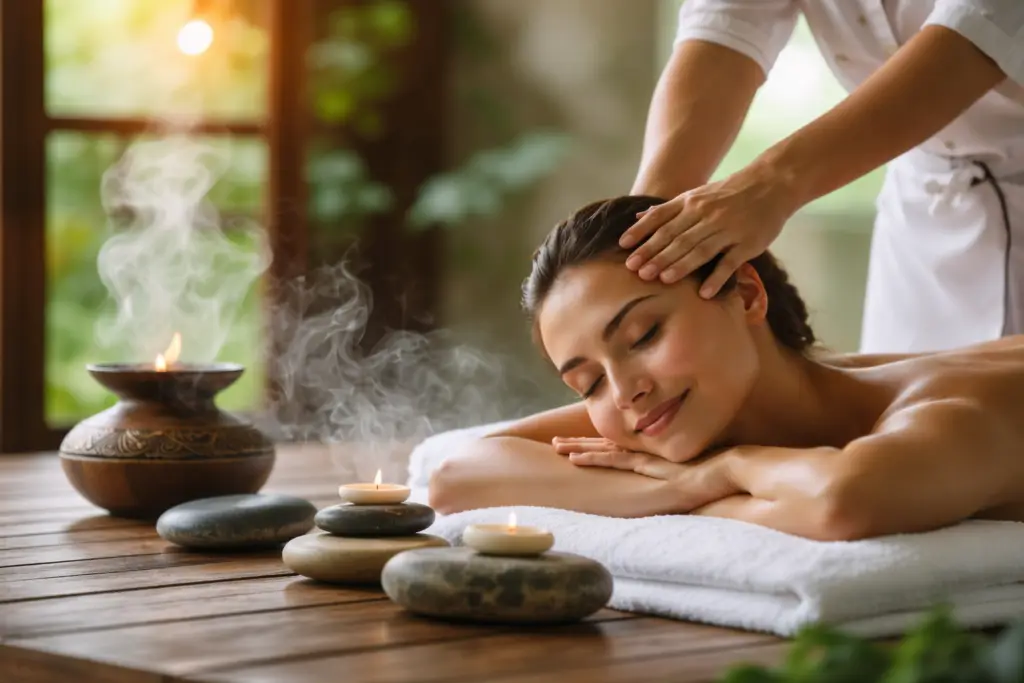 Thai Massage bei Stress für tiefe Entspannung