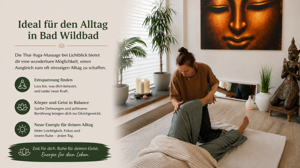 Thai-Yoga-Massage als entspannender Ausgleich im Alltag in Bad Wildbad
