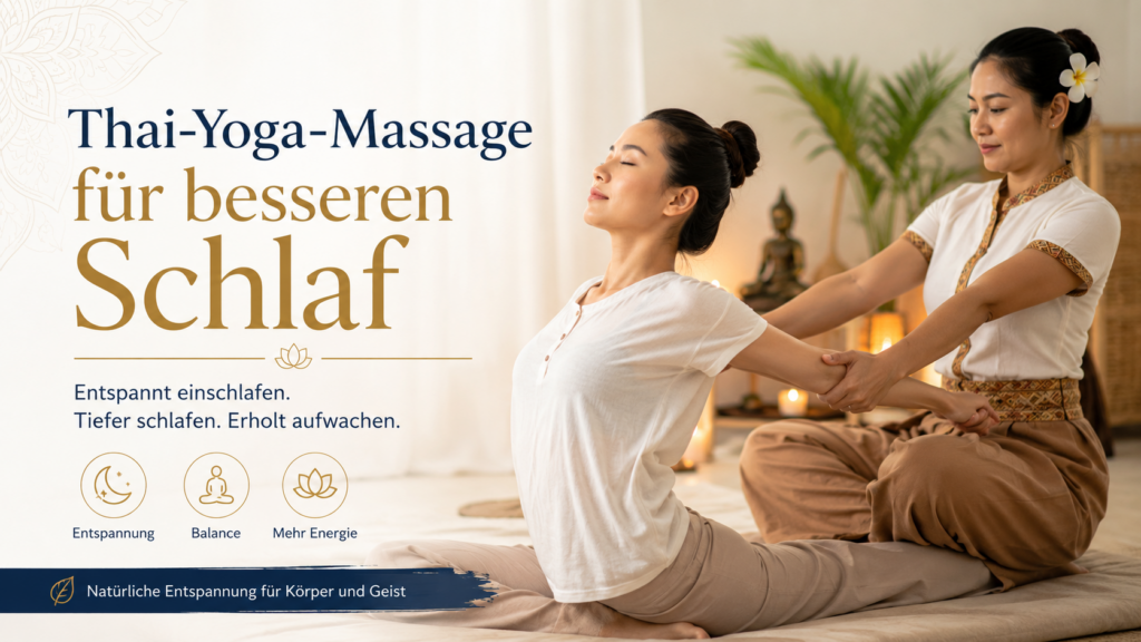 Thai-Yoga-Massage zur Förderung von Entspannung und erholsamem Schlaf
